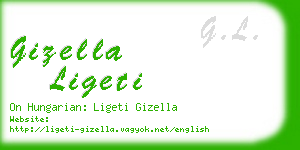 gizella ligeti business card